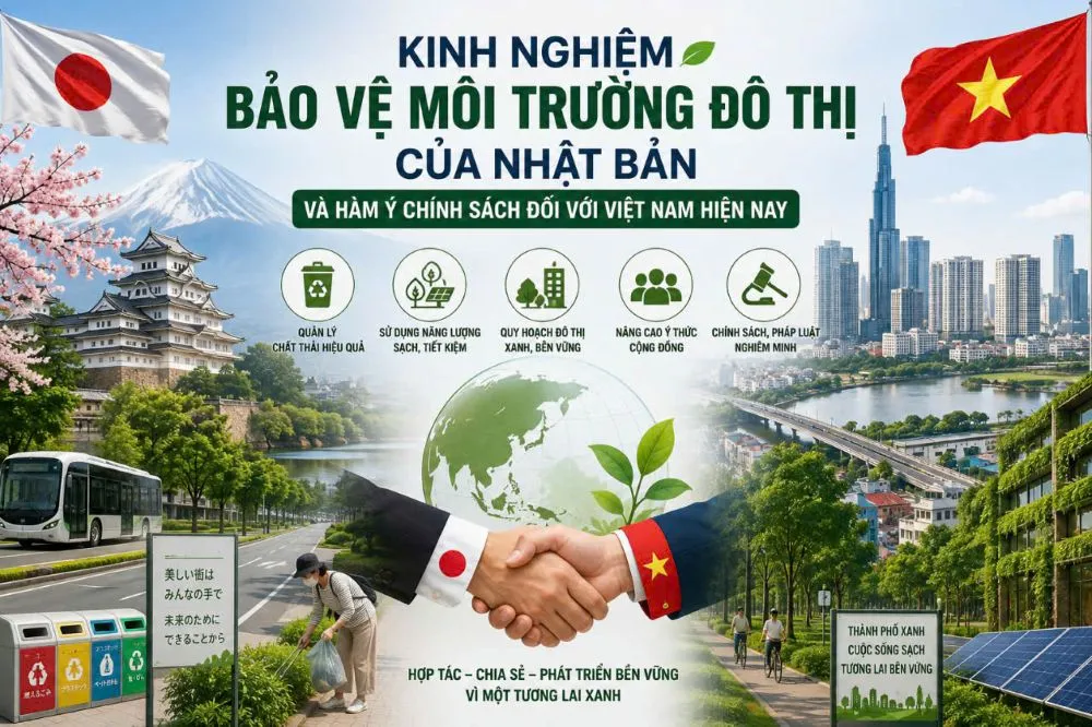 Kinh nghiệm bảo vệ môi trường đô thị của Nhật Bản và hàm ý chính sách đối với Việt Nam hiện nay