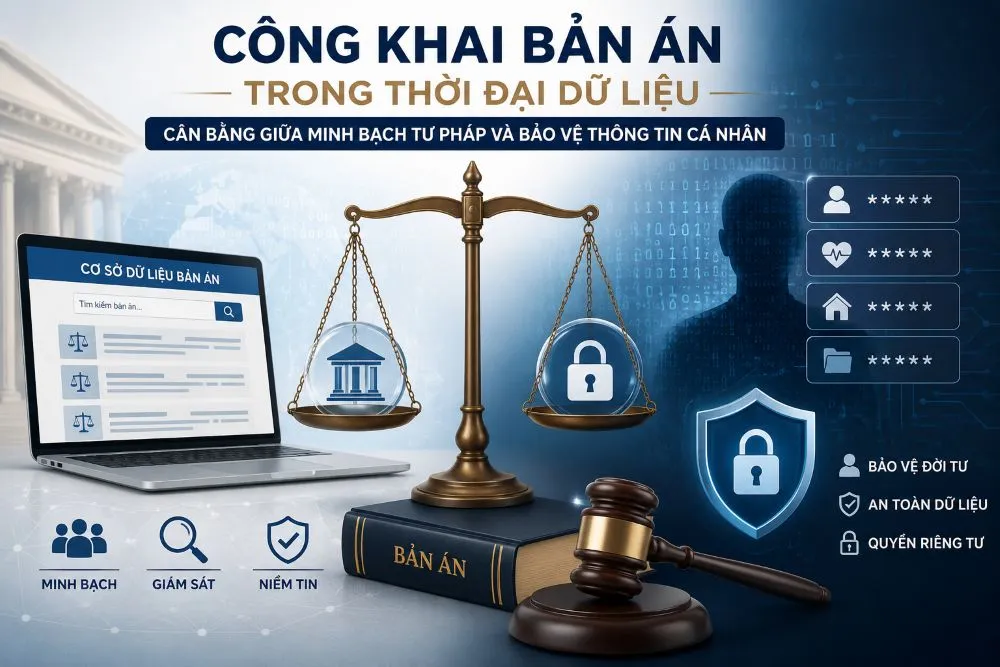 Công khai bản án trong thời đại dữ liệu – Cân bằng giữa minh bạch tư pháp và bảo vệ thông tin cá nhân